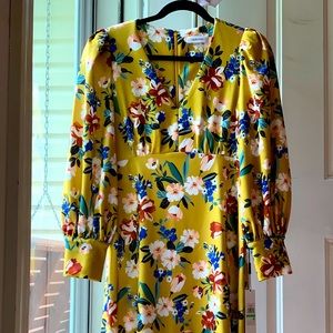 Floral Puff-Sleeve Dress
